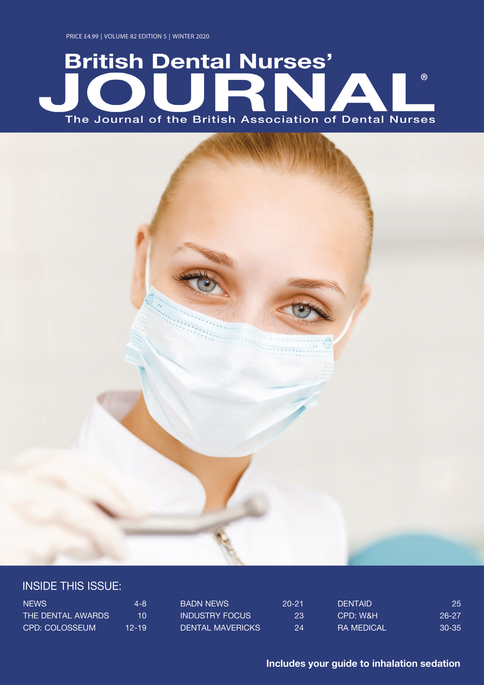 British Dental Nurses' Journal 2020 Winter Edition is now available online